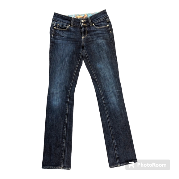 Paige Hidden Hills Boot Cut Dark Wash Jeans Women's Size 26 - Picture 1 of 8